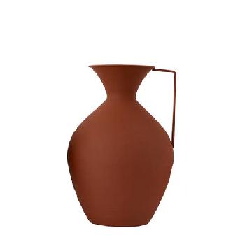 Powder coated iron vase - Vase metal decoratif H.37